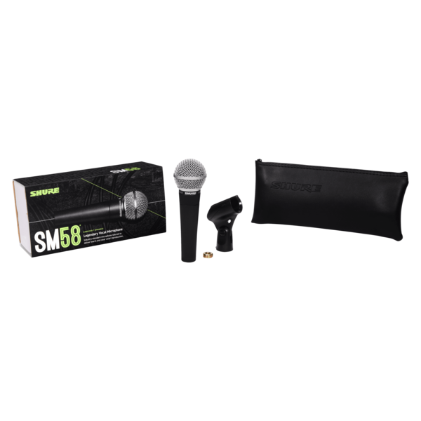 SM58S CARDIOID DYNAMIC SM58 HANDHELD VOCAL MIC WITH ON-OFF SWITCH (NO CABLE INCLUDED) (CLIP INCLUDED)